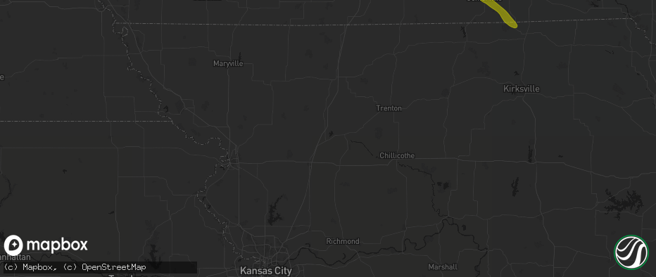 Hail map in Altamont, MO on July 20, 2026