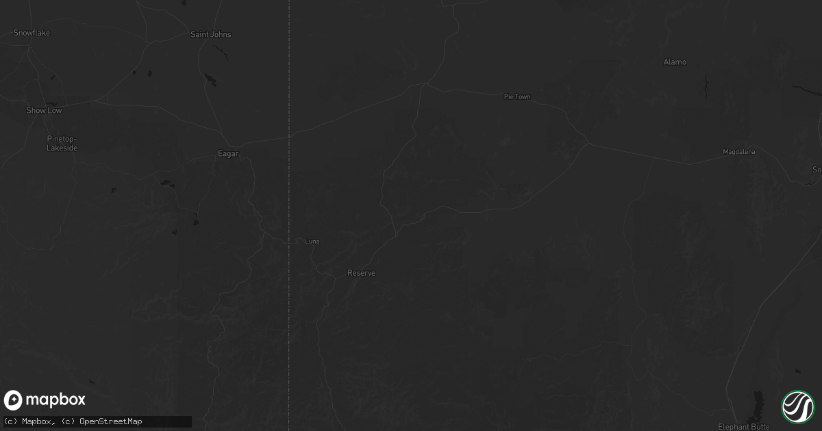 Hail map in Aragon, NM on July 20, 2026
