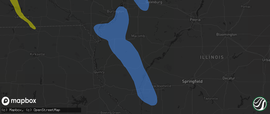 Hail map in Camden, IL on July 20, 2026