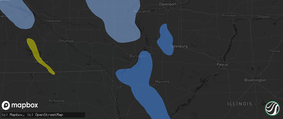 Hail map in Carman, IL on July 20, 2026