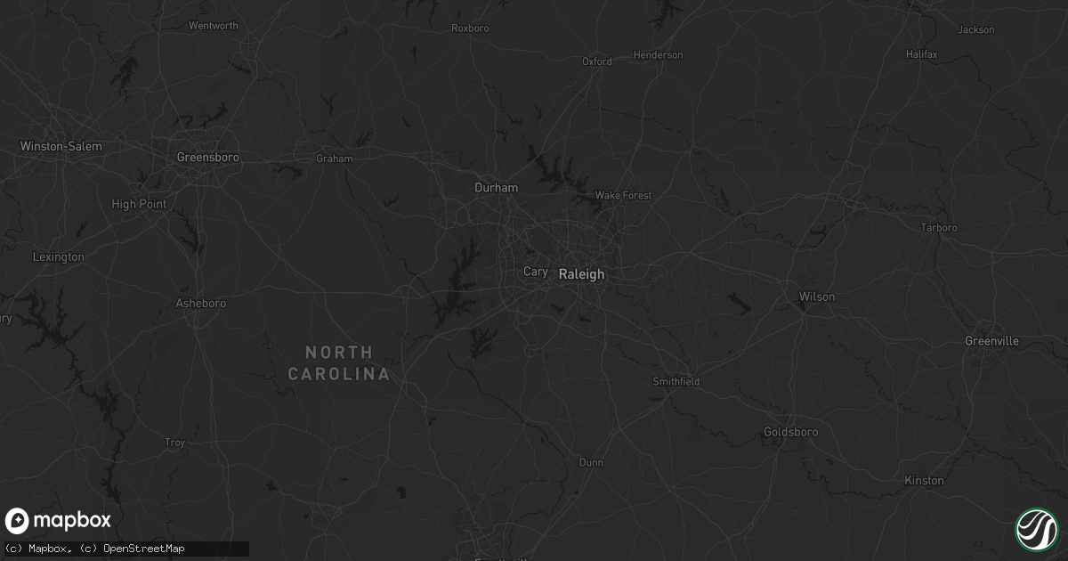 Hail map in Cary, NC on July 20, 2026