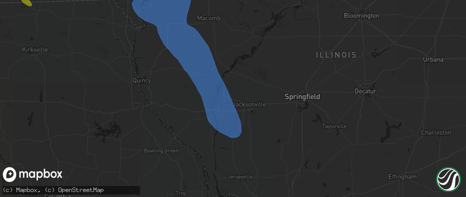 Hail map in Chapin, IL on July 20, 2026