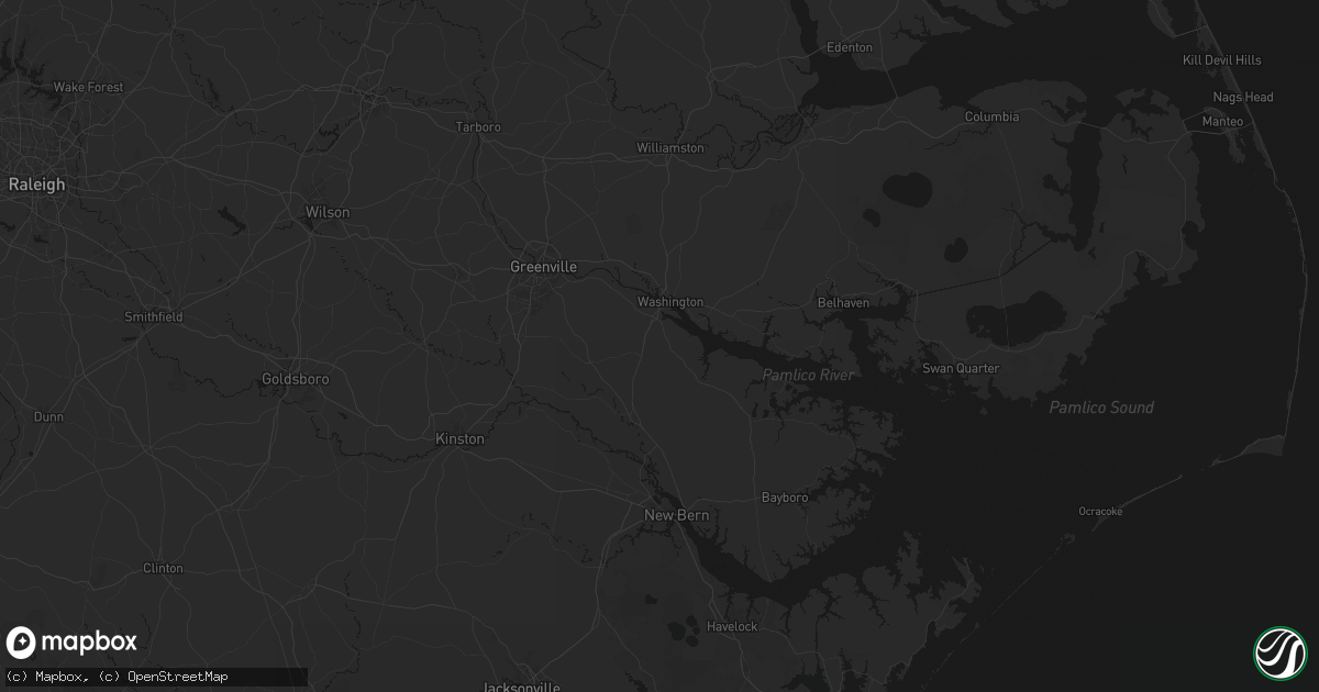 Hail map in Chocowinity, NC on July 20, 2026