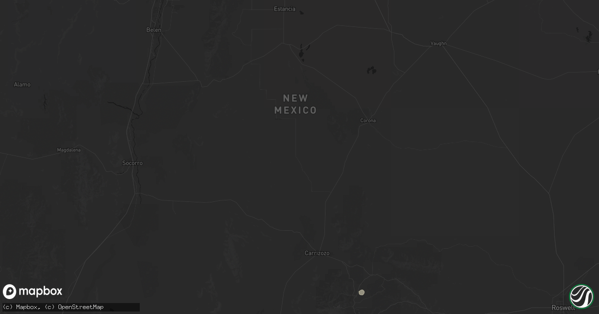 Hail map in Claunch, NM on July 20, 2026