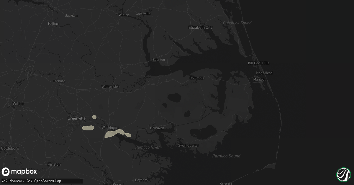 Hail map in Creswell, NC on July 20, 2026