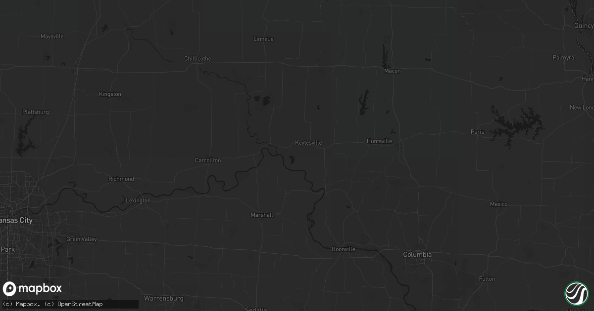 Hail map in Dalton, MO on July 20, 2026