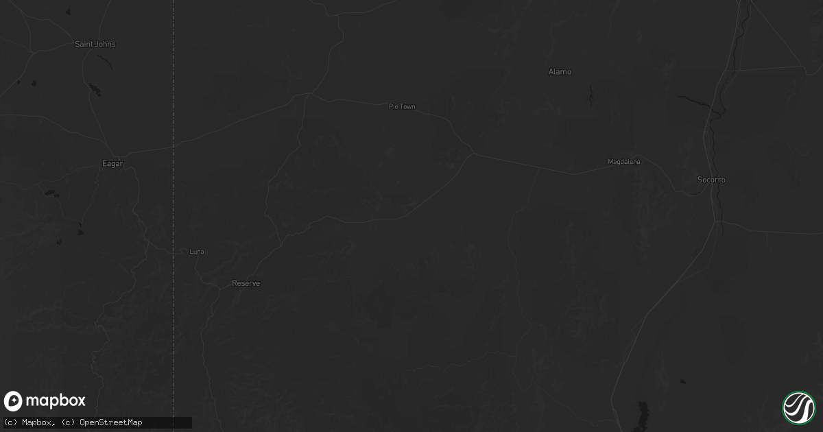 Hail map in Datil, NM on July 20, 2026