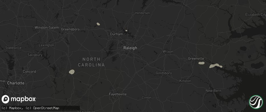 Hail map in Garner, NC on July 20, 2026