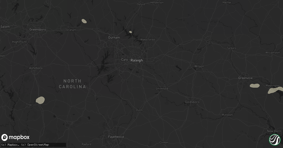 Hail map in Garner, NC on July 20, 2026