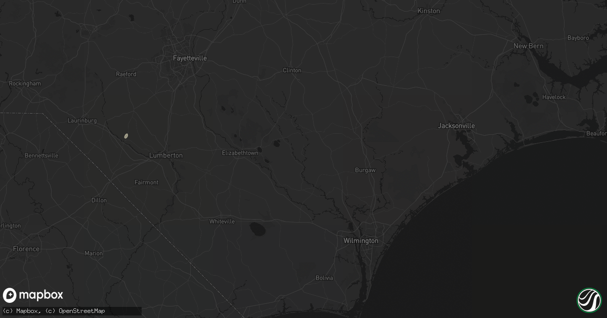 Hail map in Ivanhoe, NC on July 20, 2026