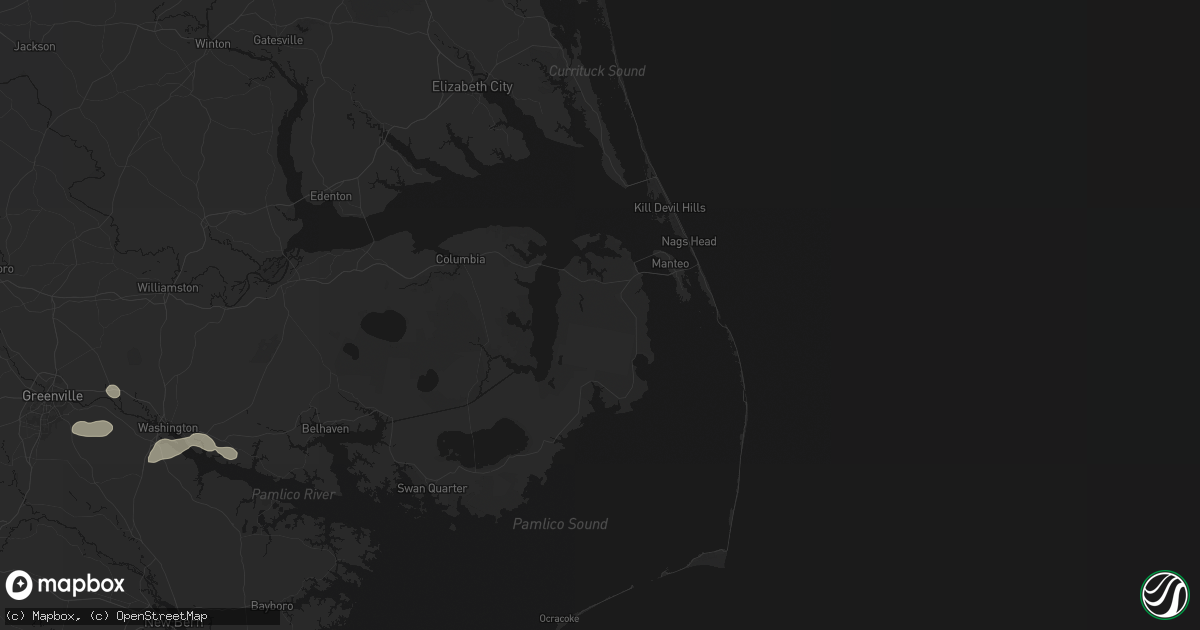 Hail map in Manns Harbor, NC on July 20, 2026