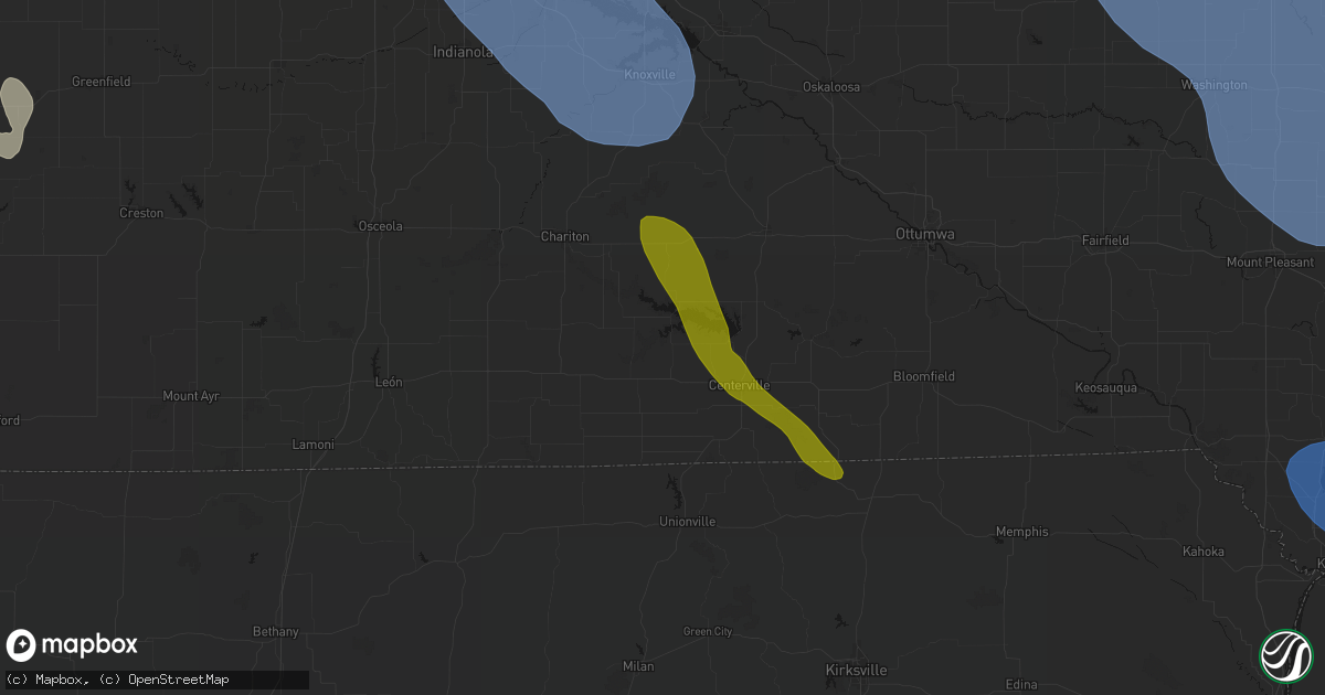 Hail map in Plano, IA on July 20, 2026