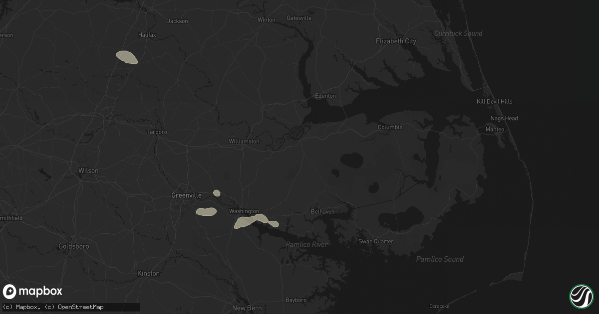 Hail map in Plymouth, NC on July 20, 2026