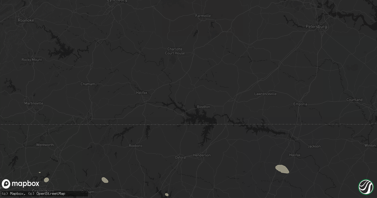 Hail map in Skipwith, VA on July 20, 2026