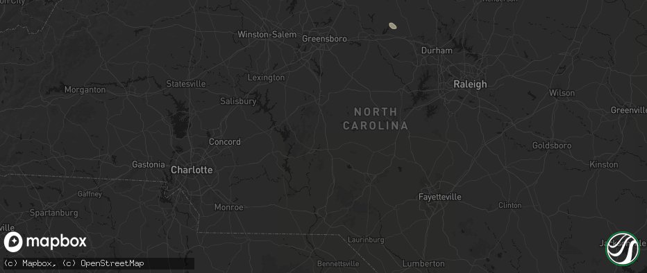 Hail map in Star, NC on July 20, 2026