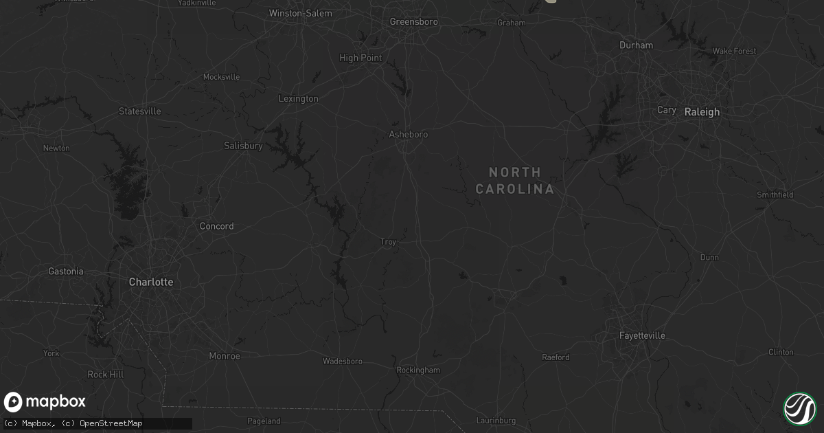 Hail map in Star, NC on July 20, 2026