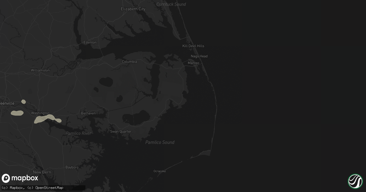 Hail map in Stumpy Point, NC on July 20, 2026