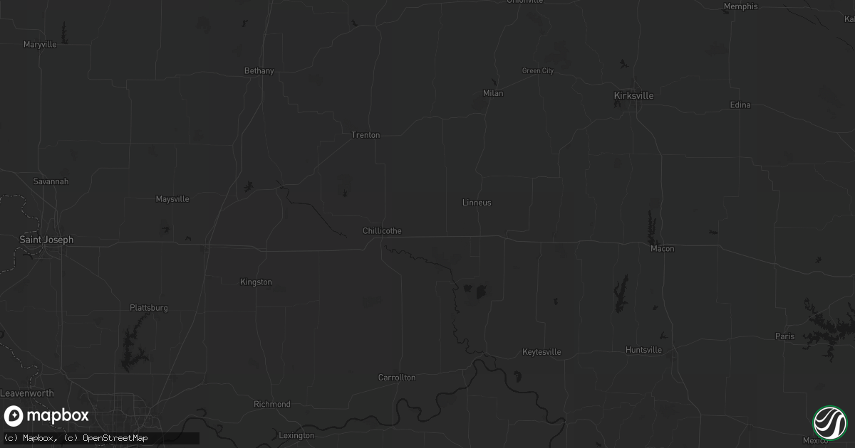Hail map in Wheeling, MO on July 20, 2026