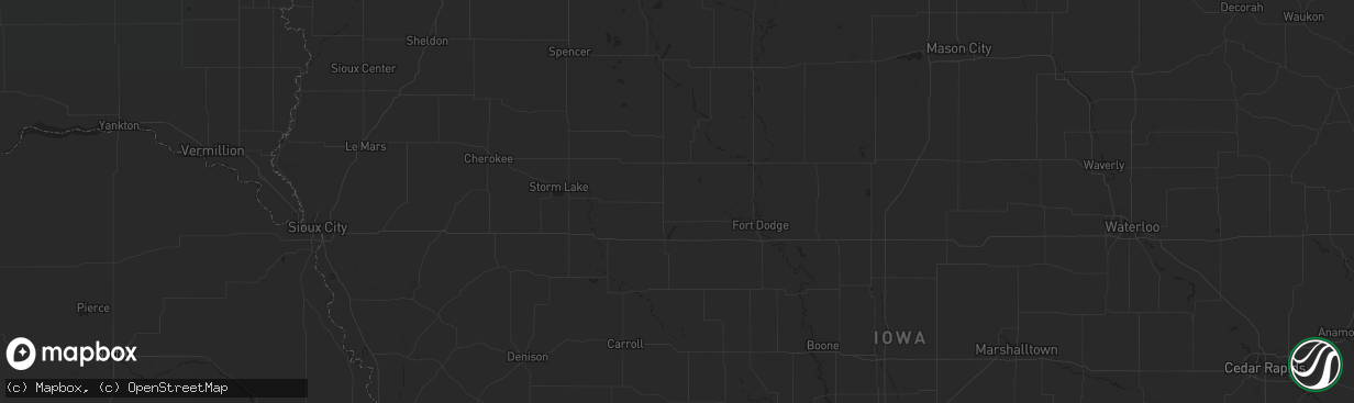 Hail map in Kalamazoo, MI on July 21, 2013