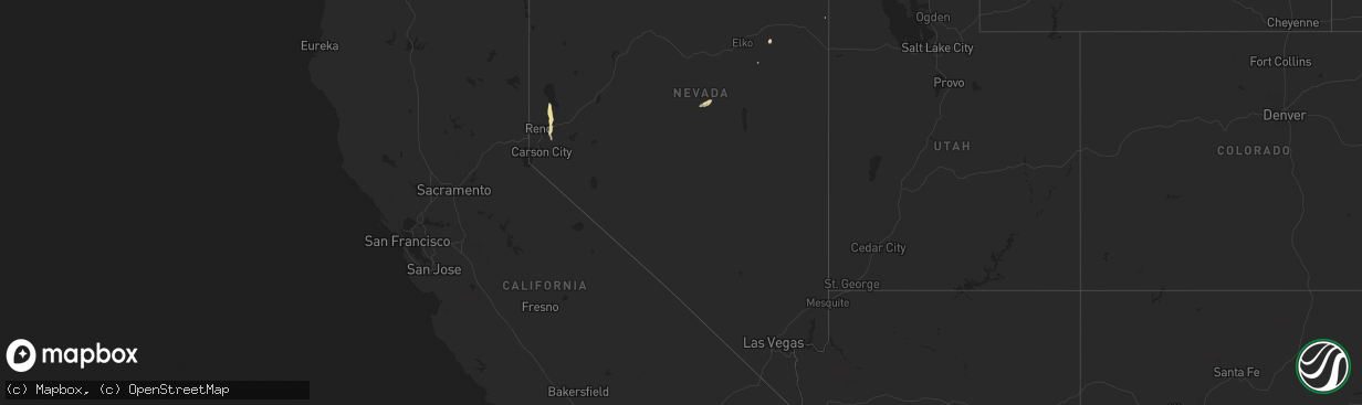 Hail map in Nevada on July 21, 2014