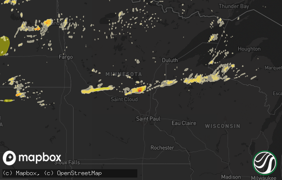 Hail map preview on 07-21-2014