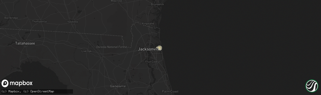 Hail map in Atlantic Beach, FL on July 21, 2015