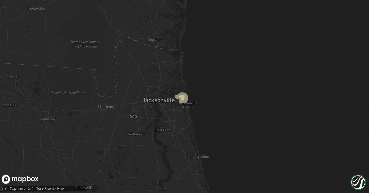 Hail map in Atlantic Beach, FL on July 21, 2015