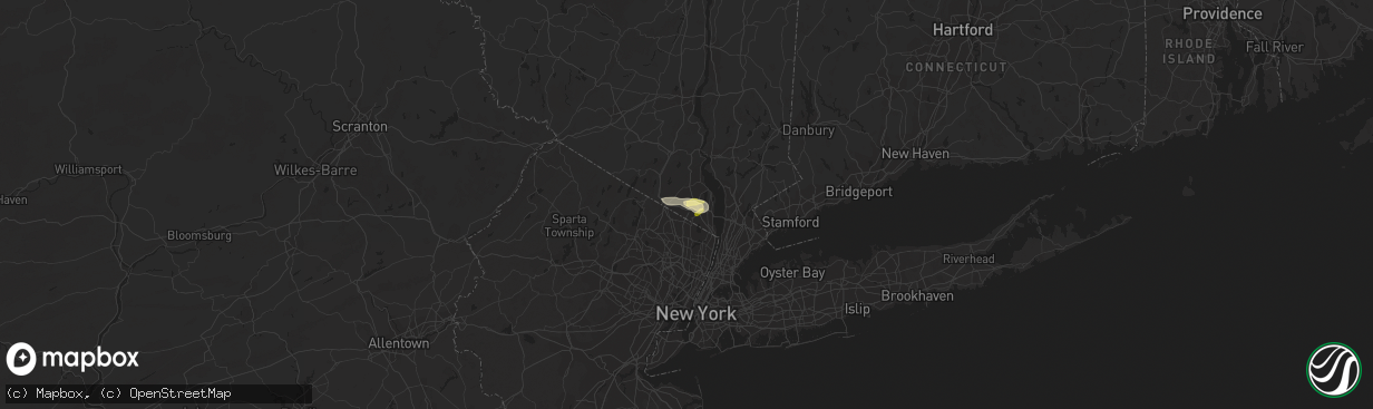 Hail map in Spring Valley, NY on July 21, 2015