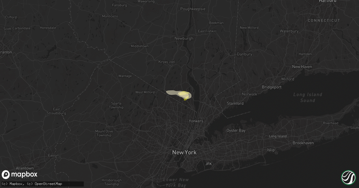 Hail map in Spring Valley, NY on July 21, 2015