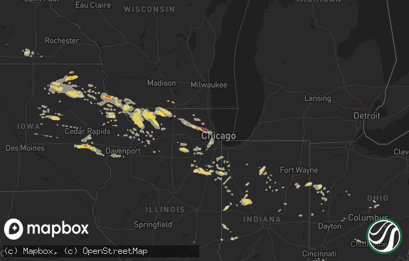 Hail map preview on 07-21-2017