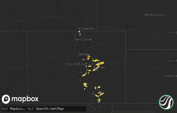 Hail map preview on 07-21-2019