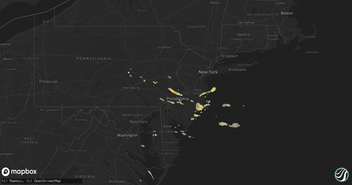 Hail map on July 21, 2021