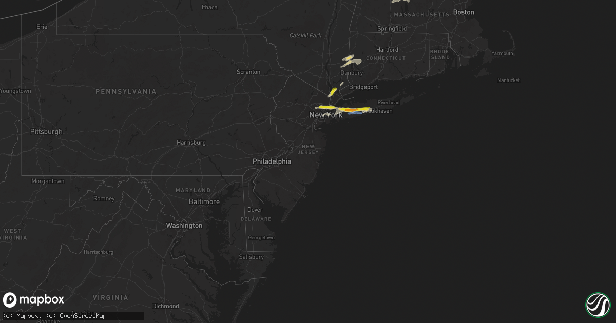 Hail map in New Jersey on July 21, 2022