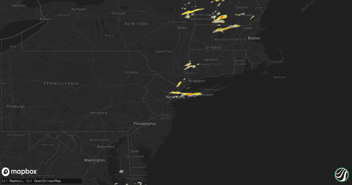 Hail map on July 21, 2022