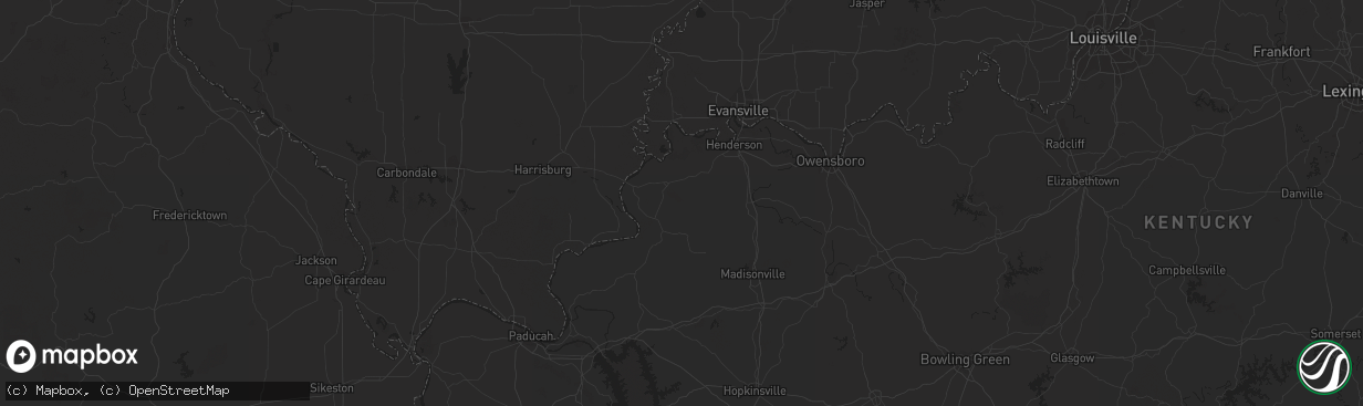 Hail map in Cordova, TN on July 21, 2023