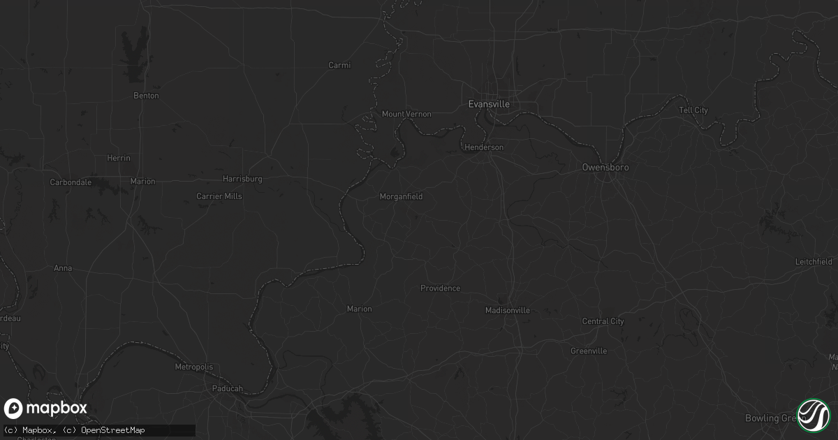 Hail map in Germantown, TN on July 21, 2023