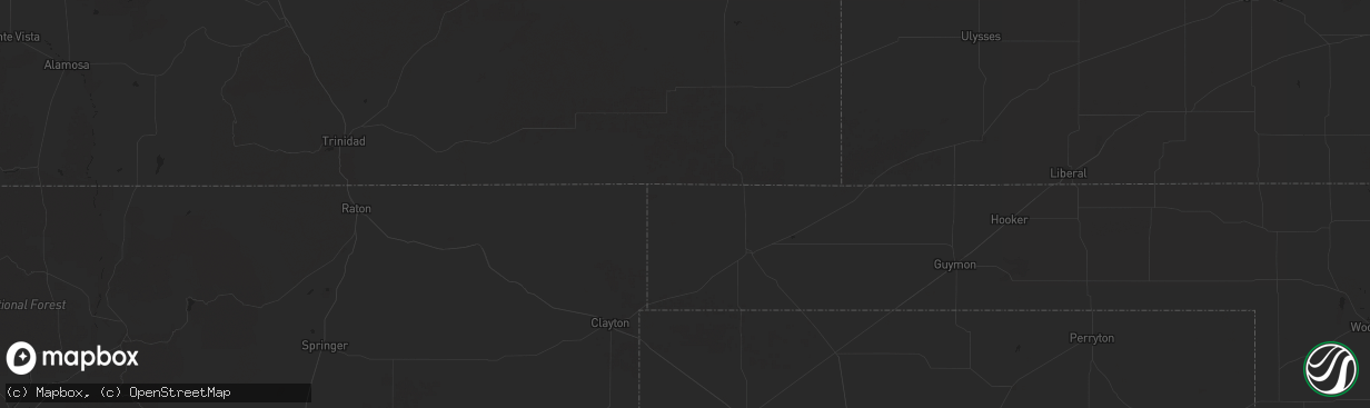 Hail map in Kenton, OK on July 21, 2024