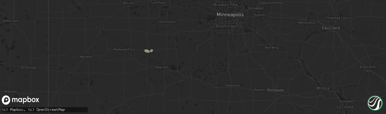 Hail map in Le Sueur, MN on July 21, 2024