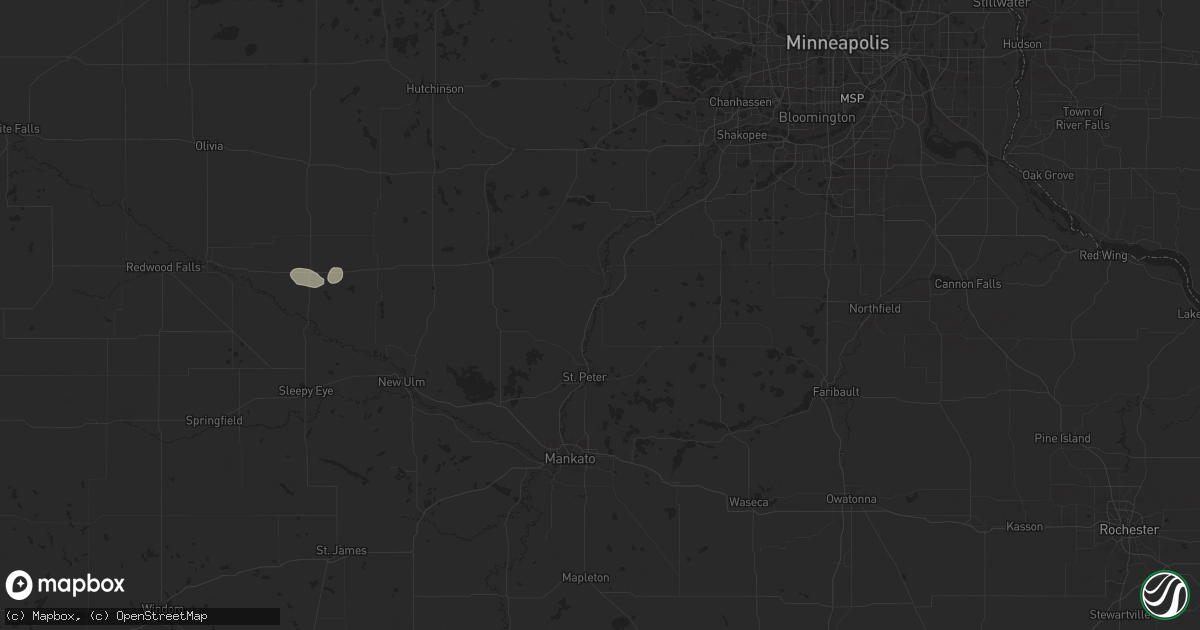Hail map in Le Sueur, MN on July 21, 2024