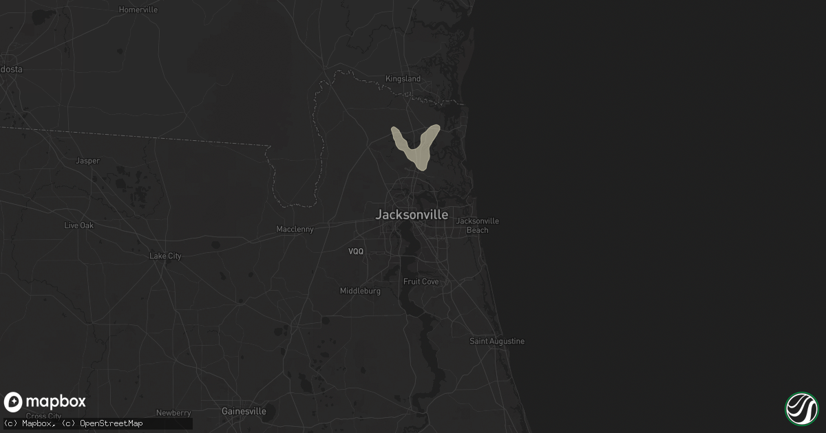Hail Map in Jacksonville FL on - Sales Meta