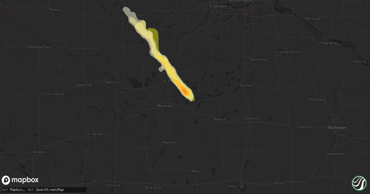 Hail Map in Madison Lake MN on - Sales Meta