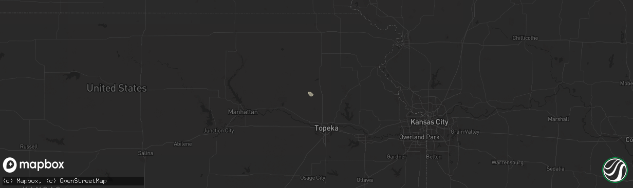 Hail map in Mayetta, KS on July 21, 2025