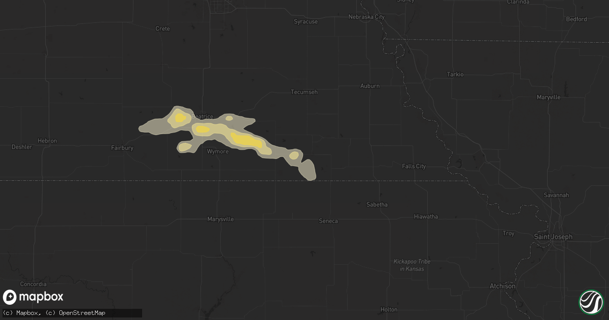 Hail Map in Pawnee City NE on - Sales Meta