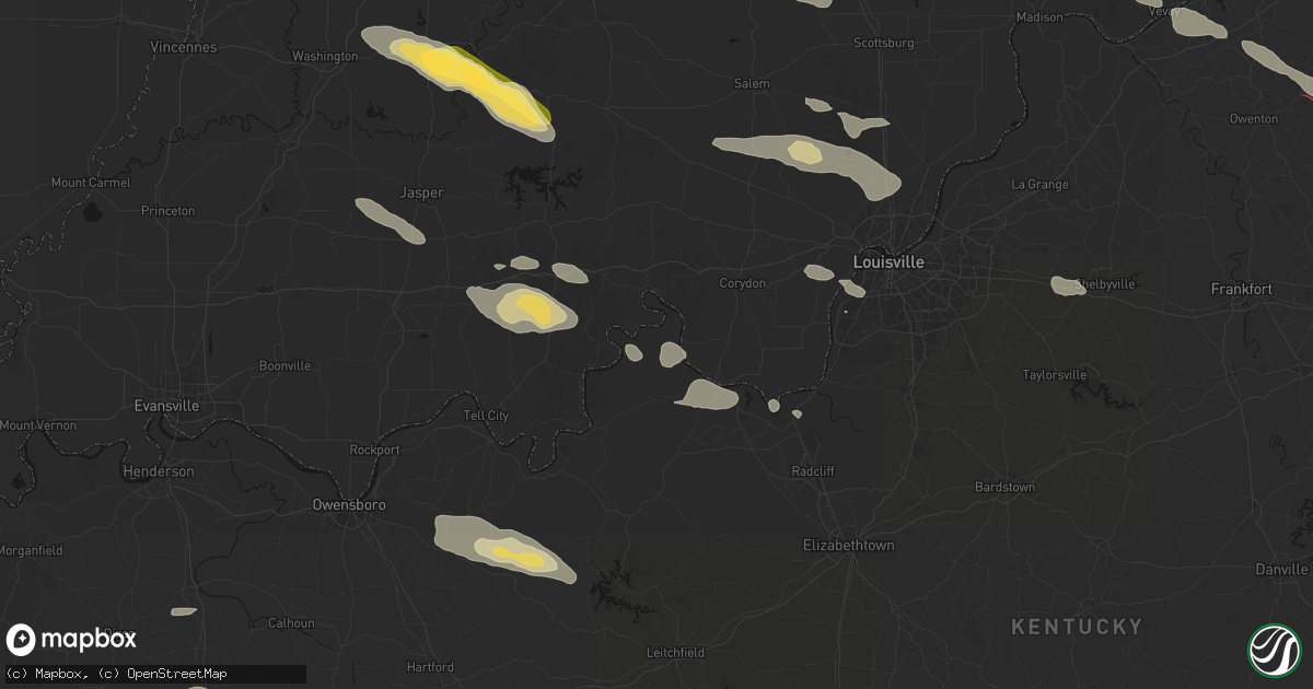 Hail map in Battletown, KY on July 21, 2026