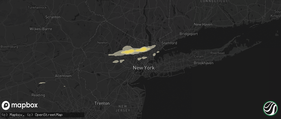 Hail map in Carlstadt, NJ on July 21, 2026