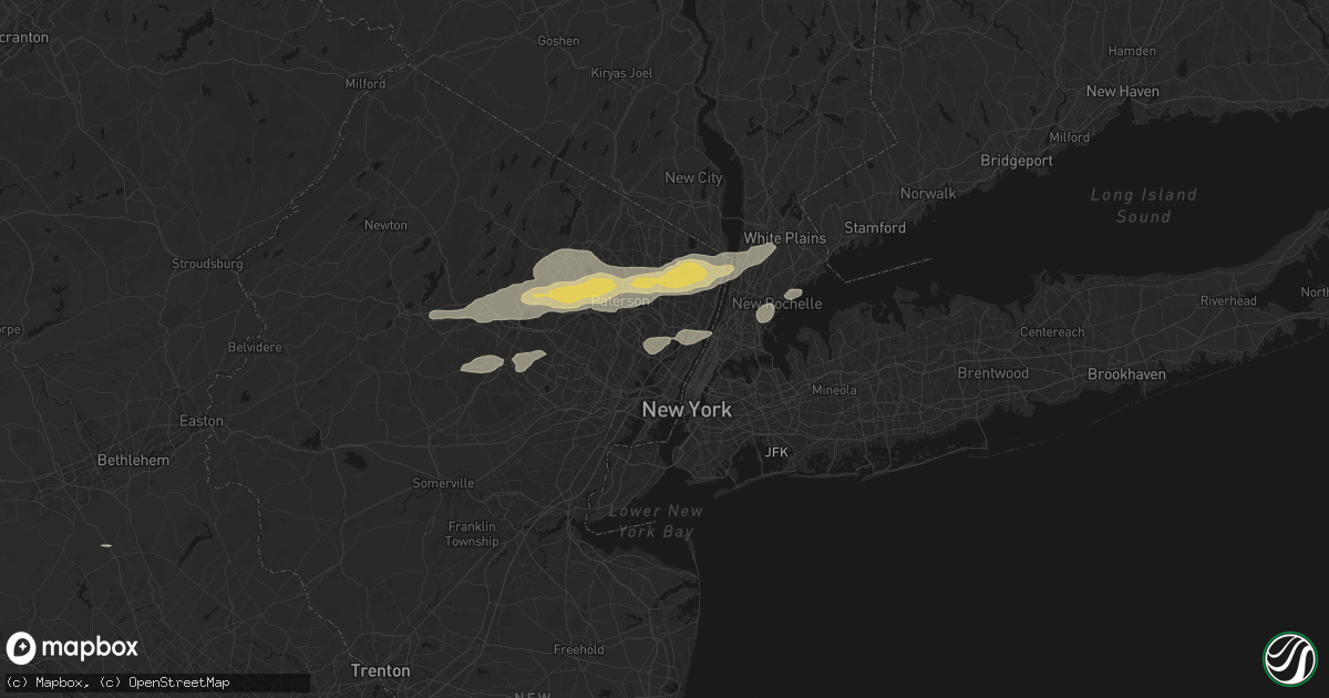 Hail map in Carlstadt, NJ on July 21, 2026