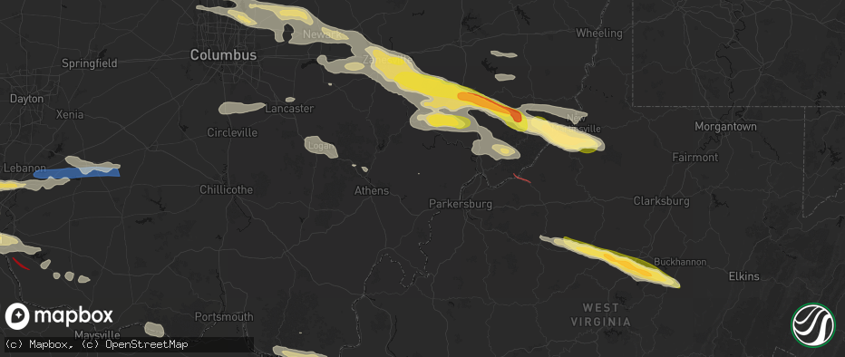 Hail map in Cutler, OH on July 21, 2026