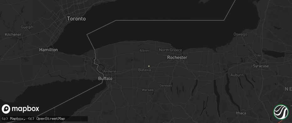 Hail map in Elba, NY on July 21, 2026