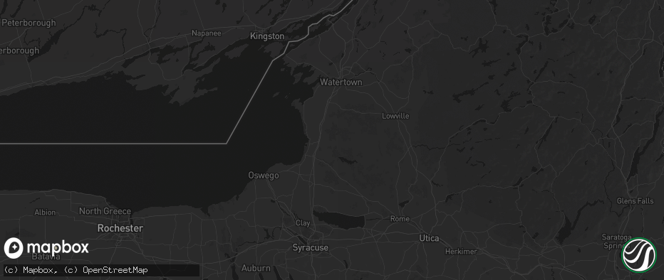 Hail map in Lacona, NY on July 21, 2026