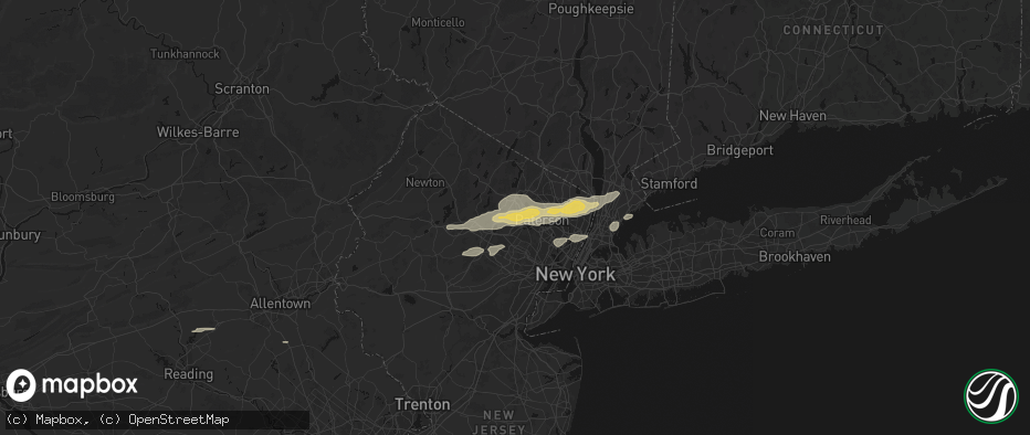 Hail map in Lincoln Park, NJ on July 21, 2026